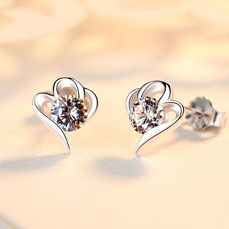 Heart Stud Earrings