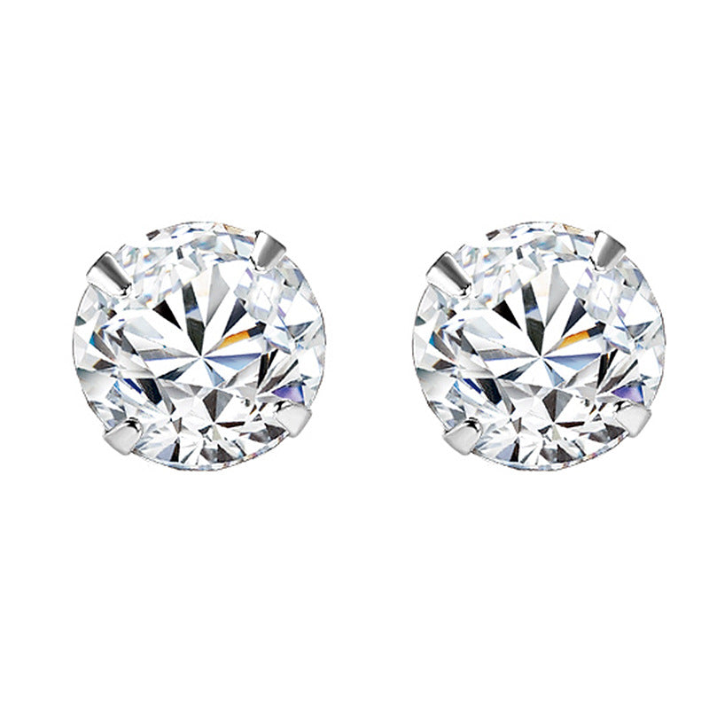 Gem Stone Stud Earrings