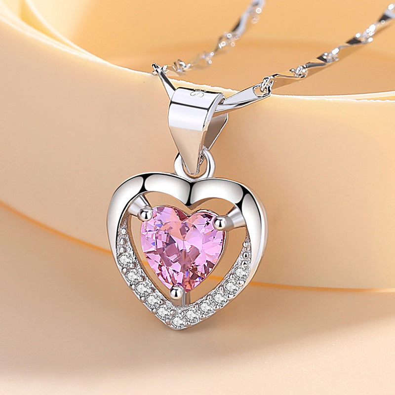 Heart Necklace Silver