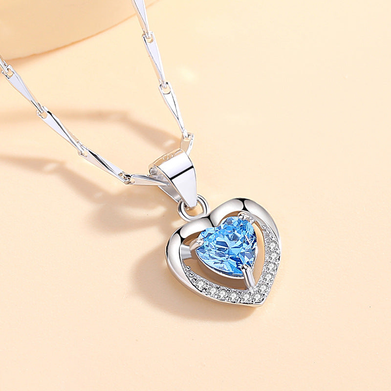Heart Necklace Silver