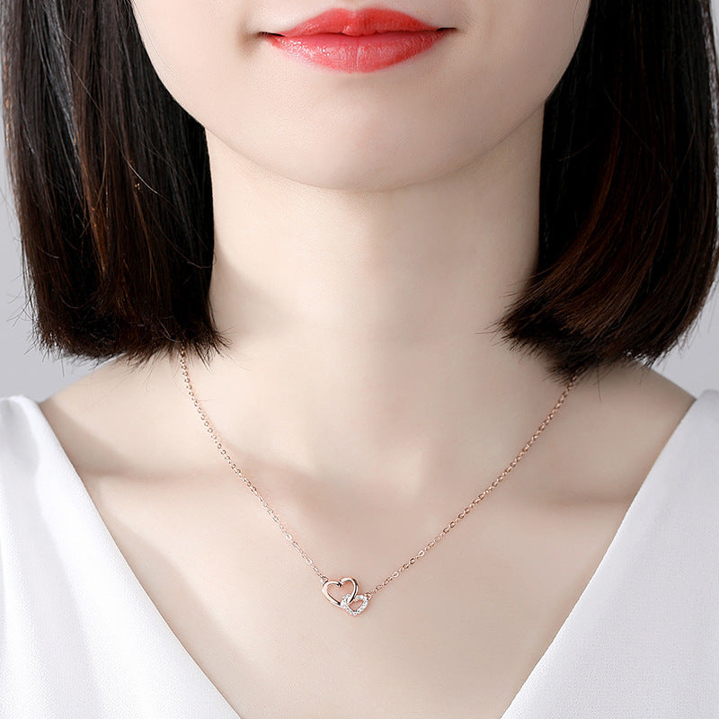 Double Heart Necklace