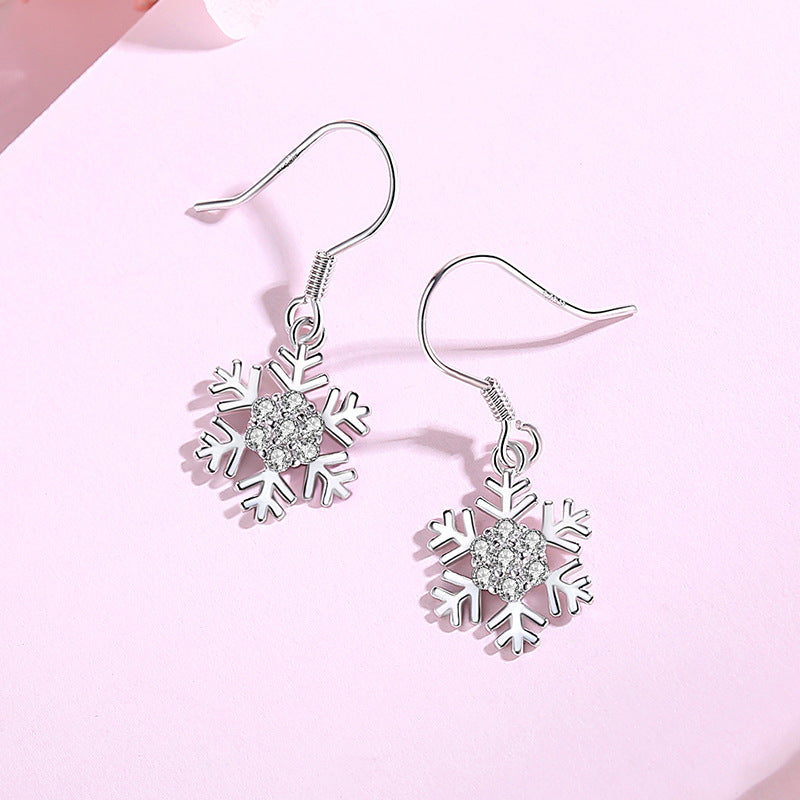 Snowflakes Drop Earrings