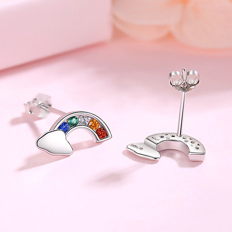 Rainbow Stud Earrings