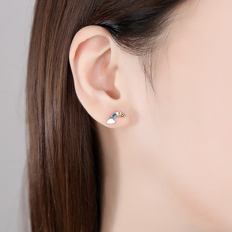 Rainbow Stud Earrings