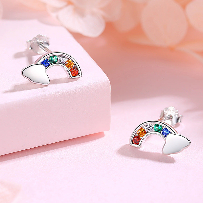 Rainbow Stud Earrings