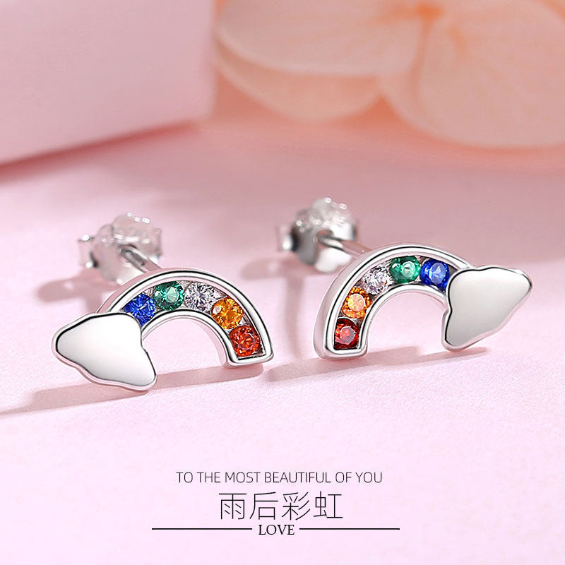 Rainbow Stud Earrings