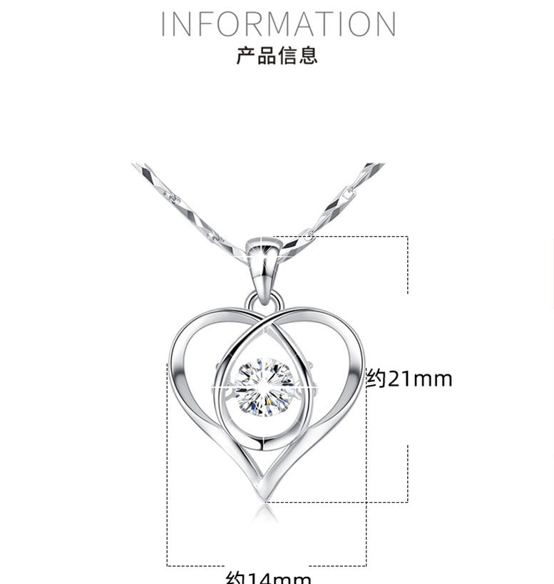 Heart Necklace Silver