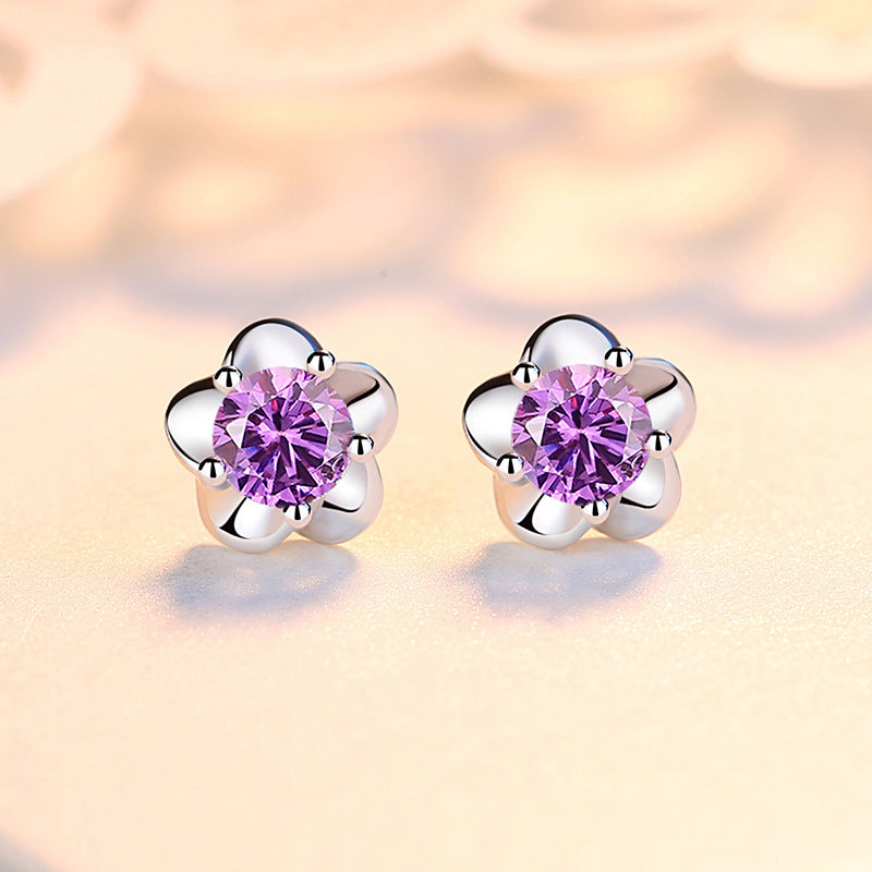 Sakura Flower Stud Earrings