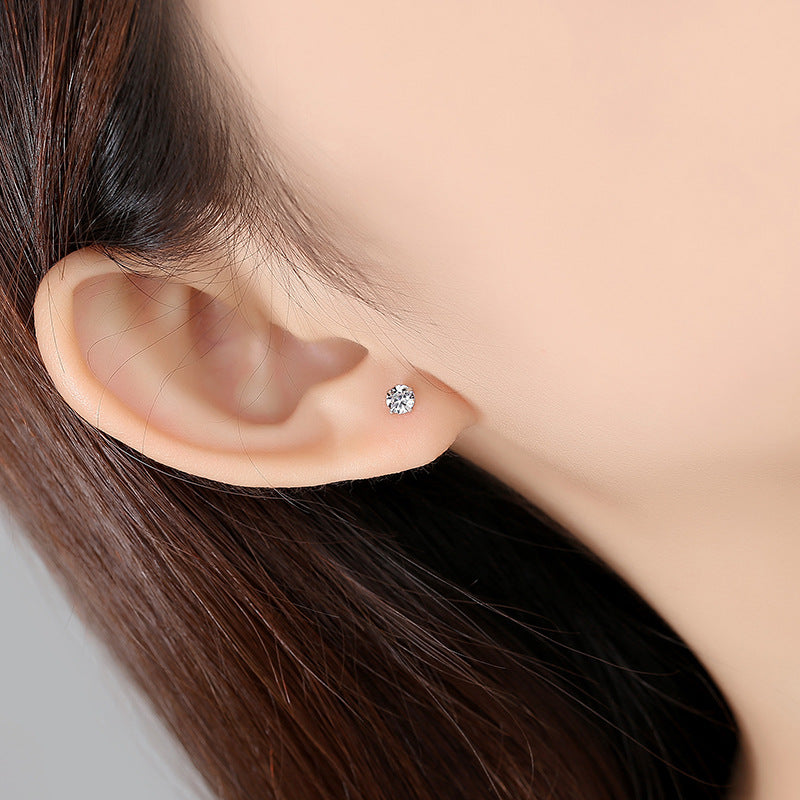 Gem Stone Stud Earrings