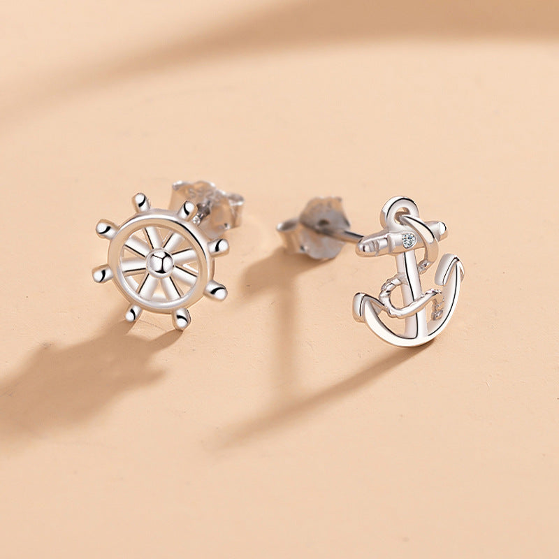 Compass Stud Earrings