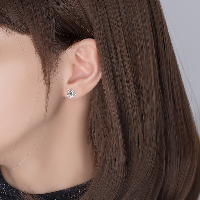 Compass Stud Earrings