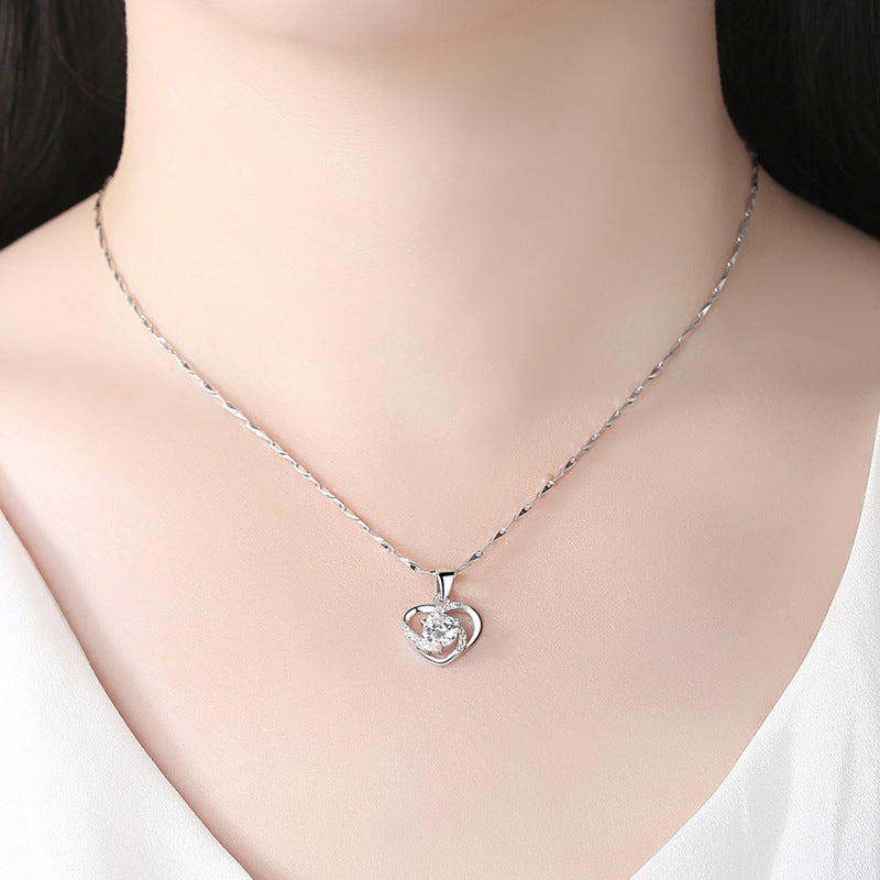 Heart Necklace Sterling Silver 999