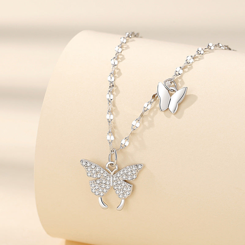 Butterfly Necklace Sterling Silver