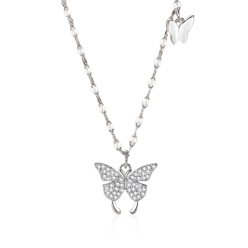 Butterfly Necklace Sterling Silver