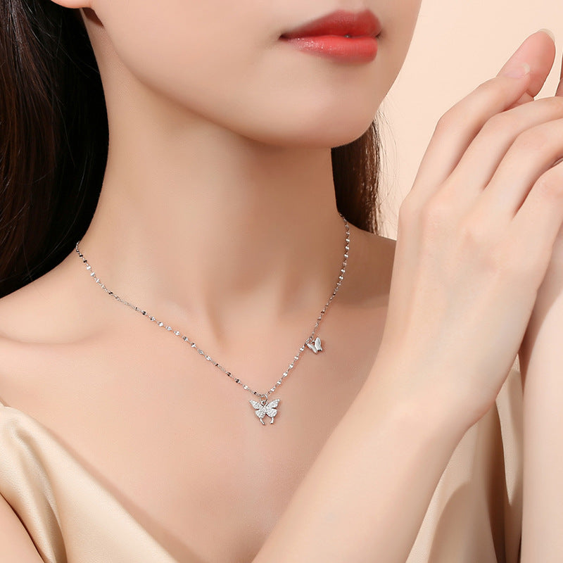 Butterfly Necklace Sterling Silver