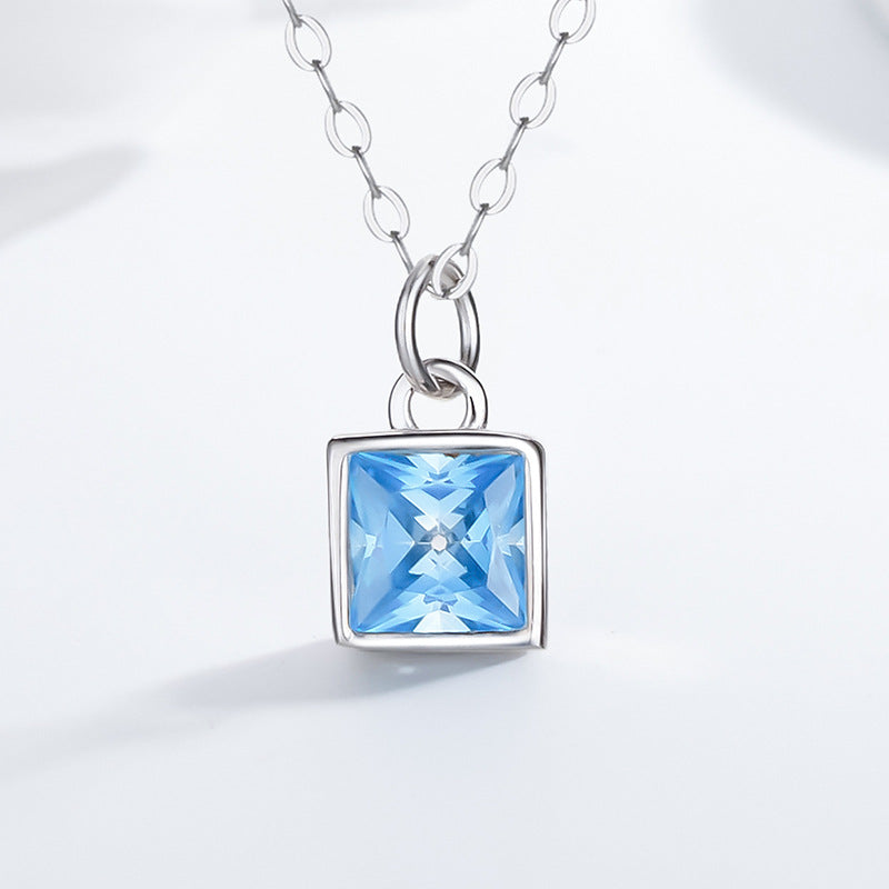 Square Stone Necklace