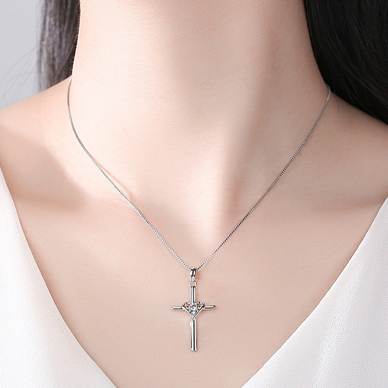 Cross Heart Necklace
