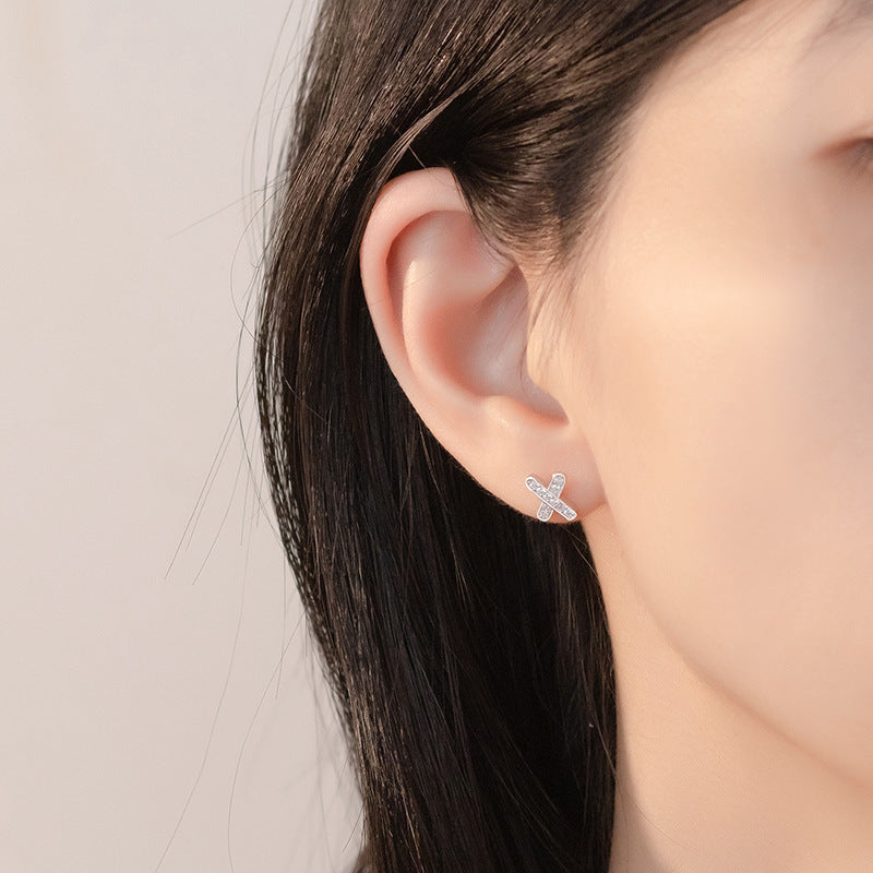 X Stud Earrings