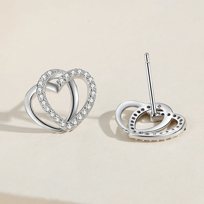Heart Stud Earrings