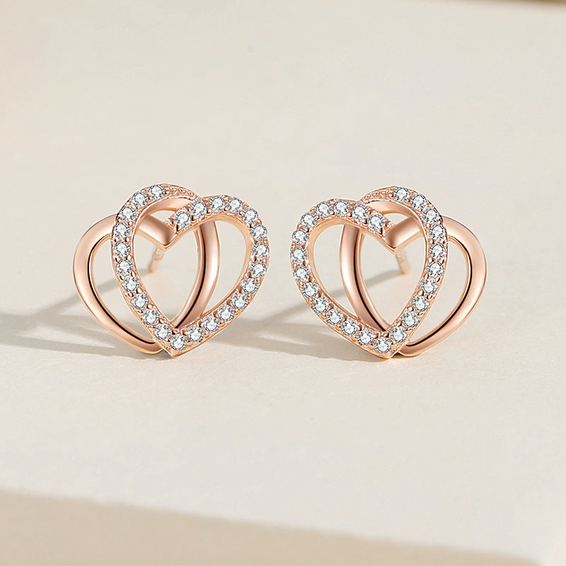 Heart Stud Earrings