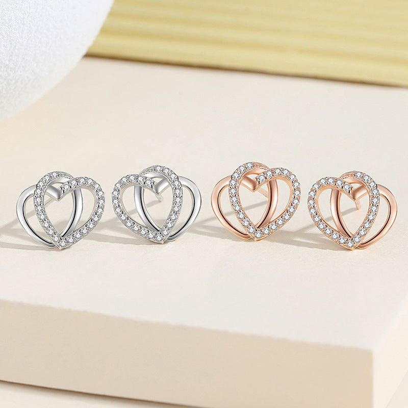 Heart Stud Earrings