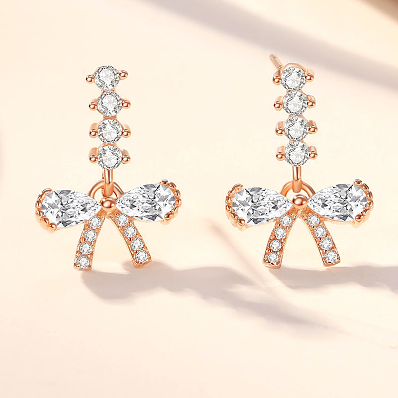Bow Crystal Stud