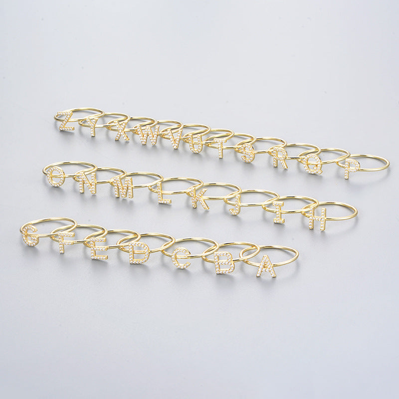 Initial Letter A-Z Ring