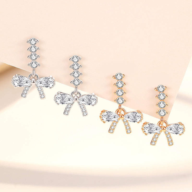 Bow Crystal Stud