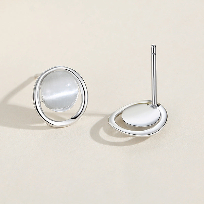Circle Stud Earrings