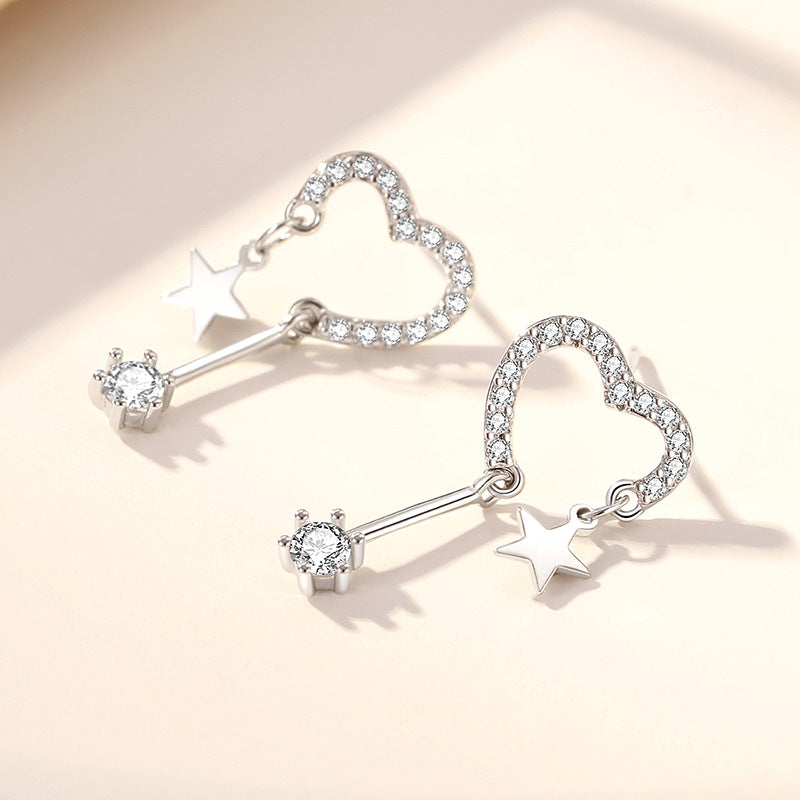 Moon Star Dangle Earrings
