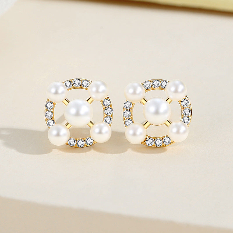 Pearl Stud Earrings