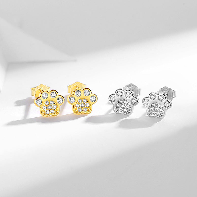 Paw Stud Earrings