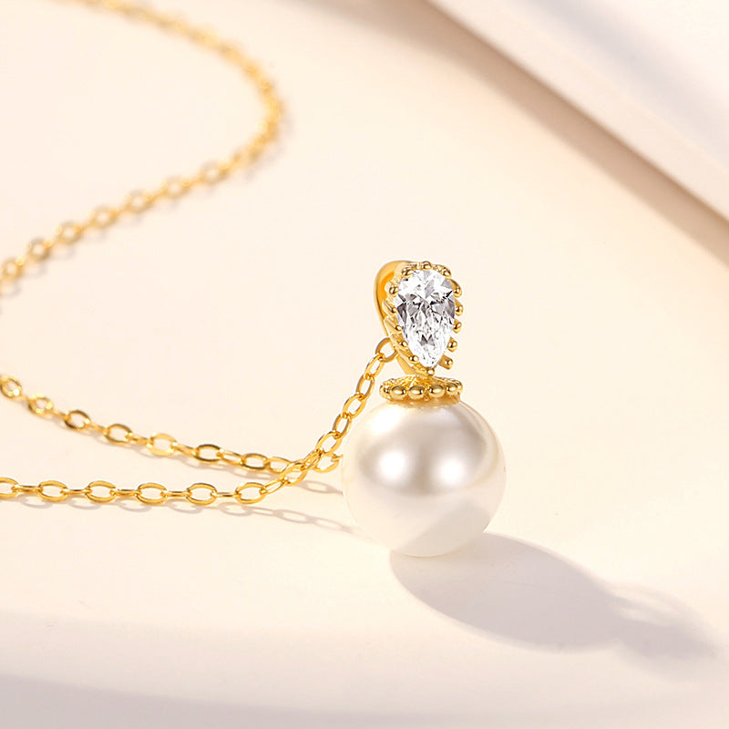 Pearl Necklace Silver