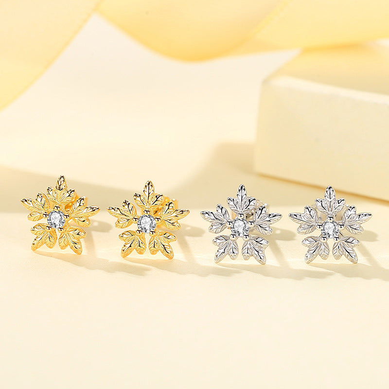 Snowflakes Stud Earrings