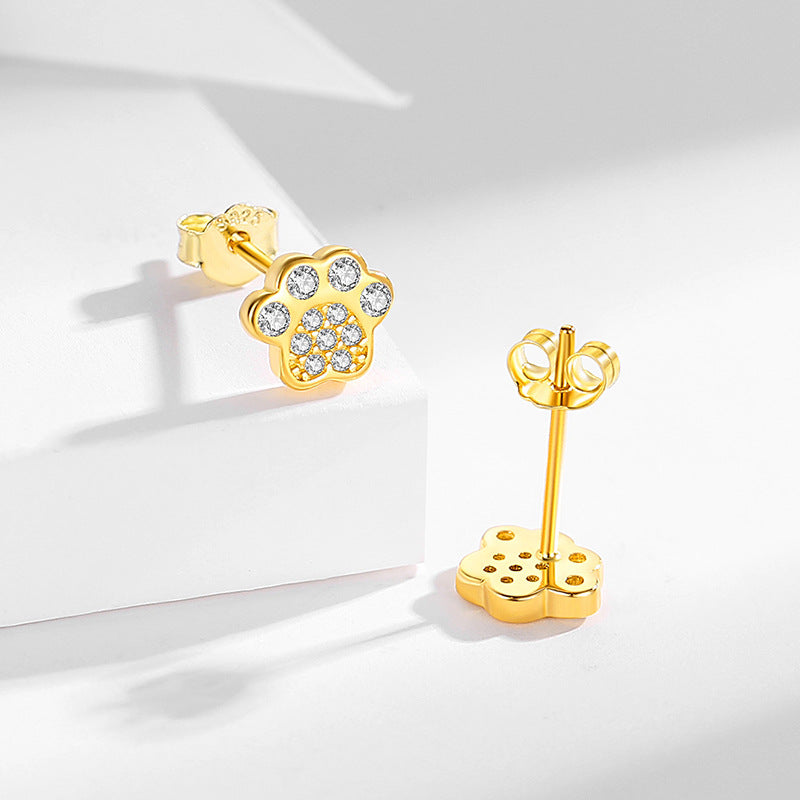Paw Stud Earrings