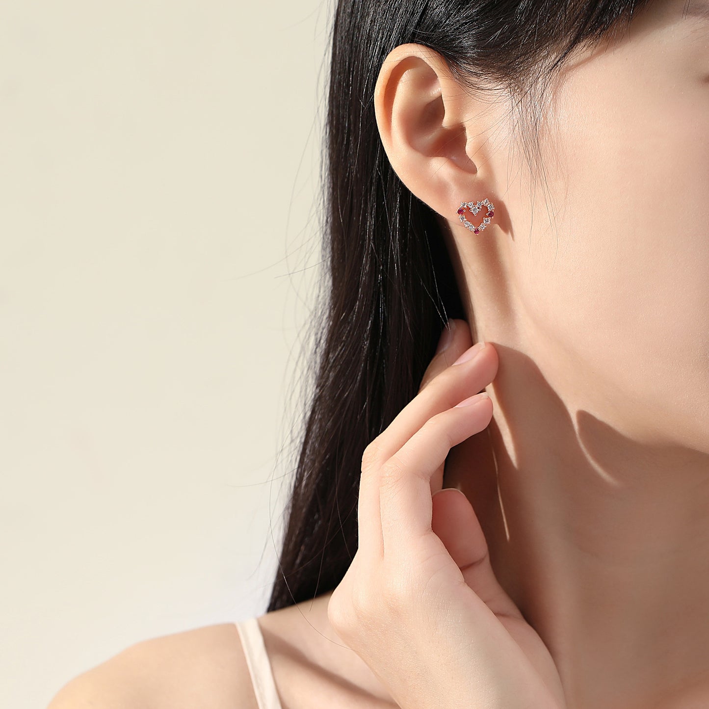 Heart Stud Earrings
