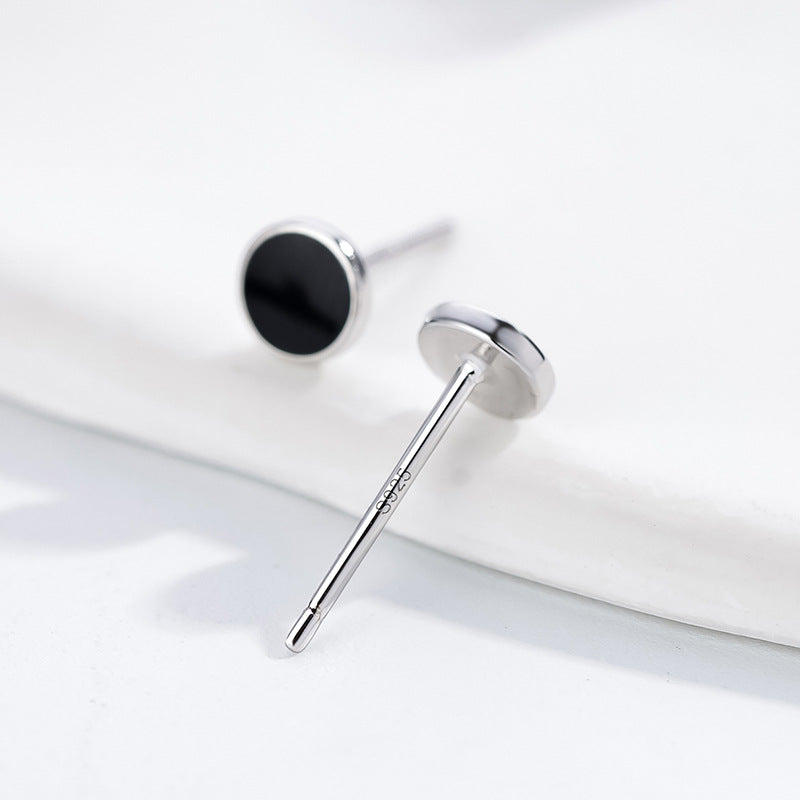 Trangle Heart Stud Earrings