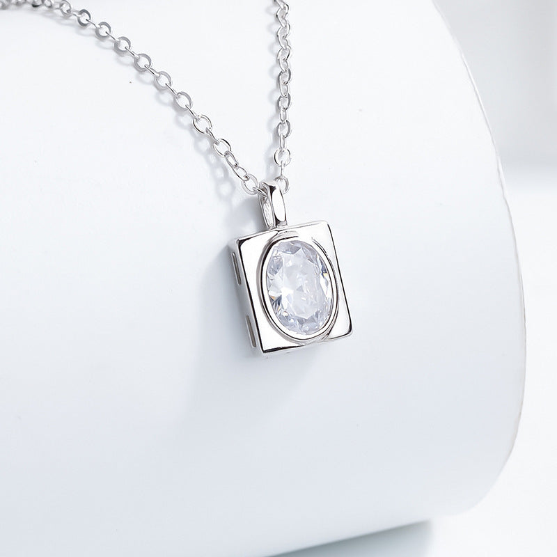 Square Stone Necklace