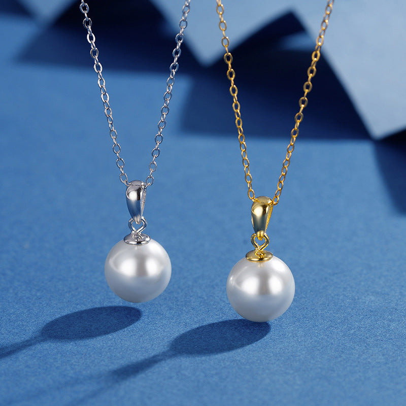 Pearl Necklace Silver