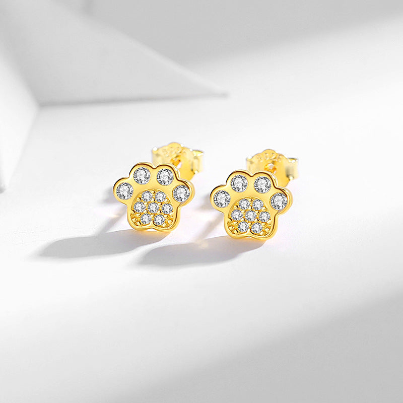 Paw Stud Earrings