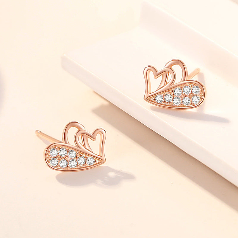 Heart Stud Earrings