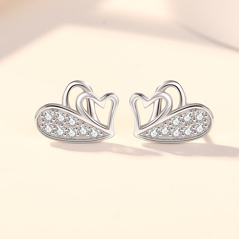 Heart Stud Earrings