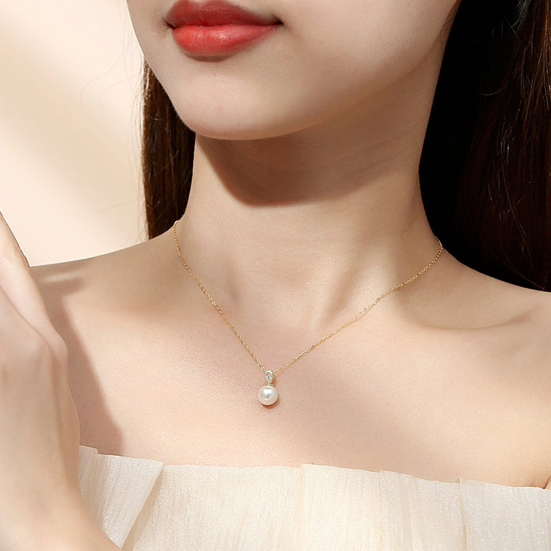 Pearl Necklace Silver