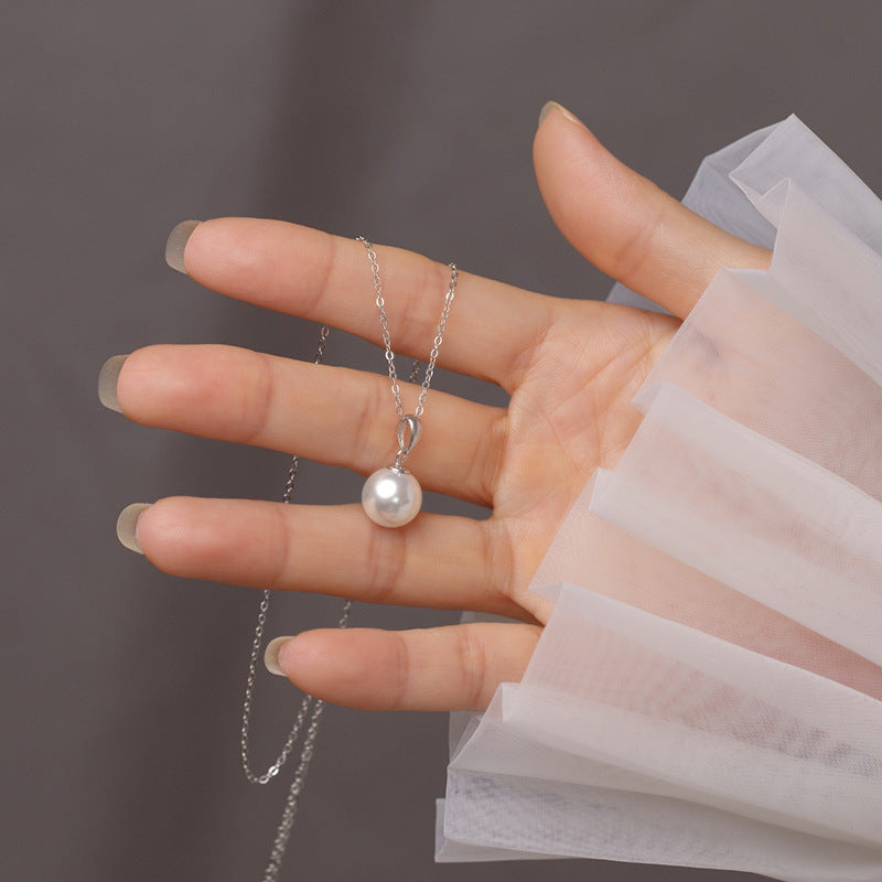 Pearl Necklace Silver