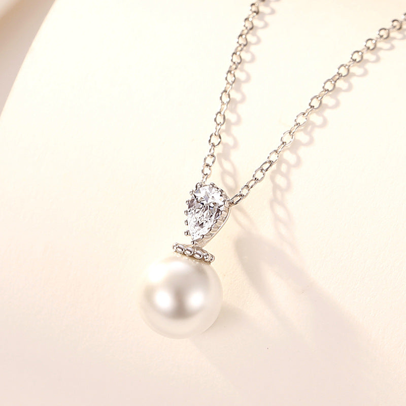 Pearl Necklace Silver