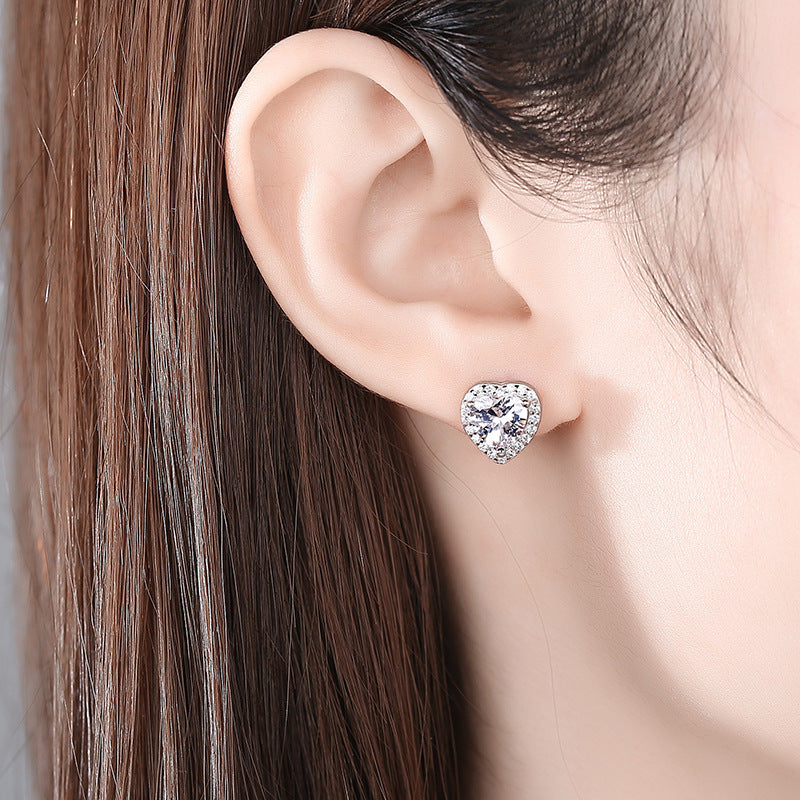 Heart Stud Earrings