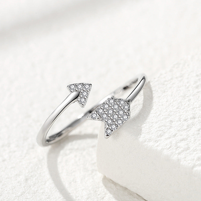 Arrow Ring Silver Adjustable