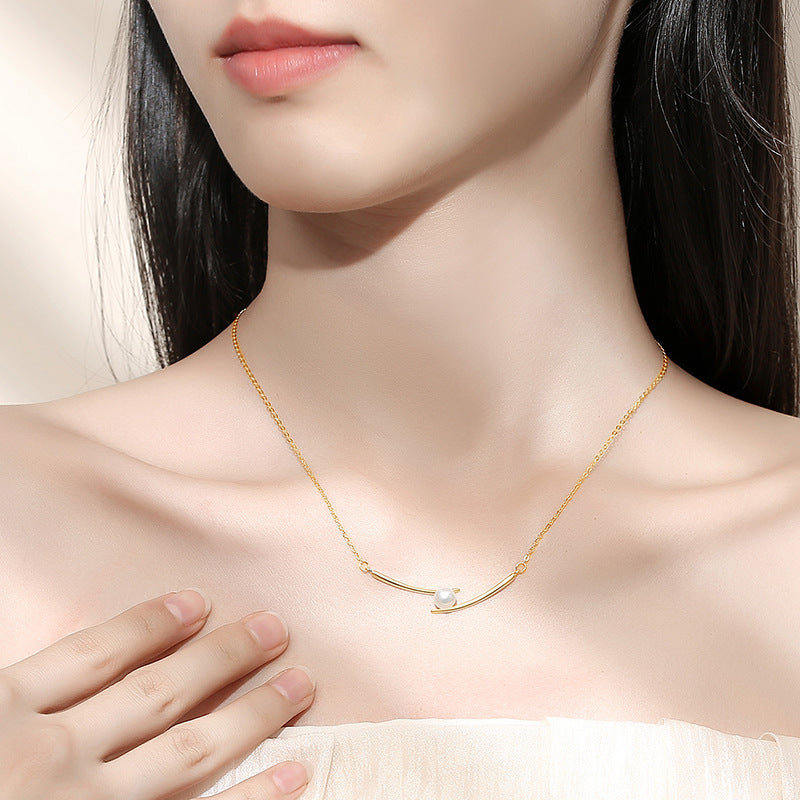 Pearl Bar Necklace