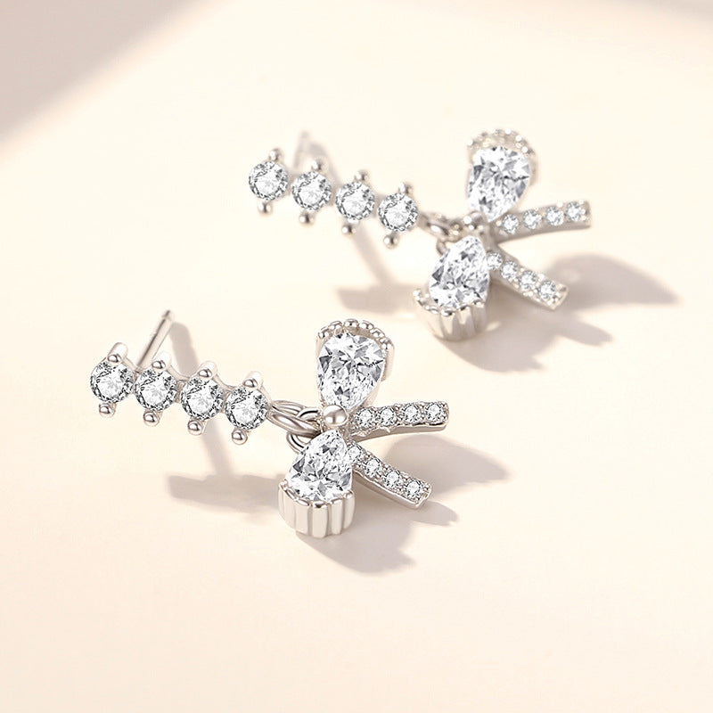 Bow Crystal Stud