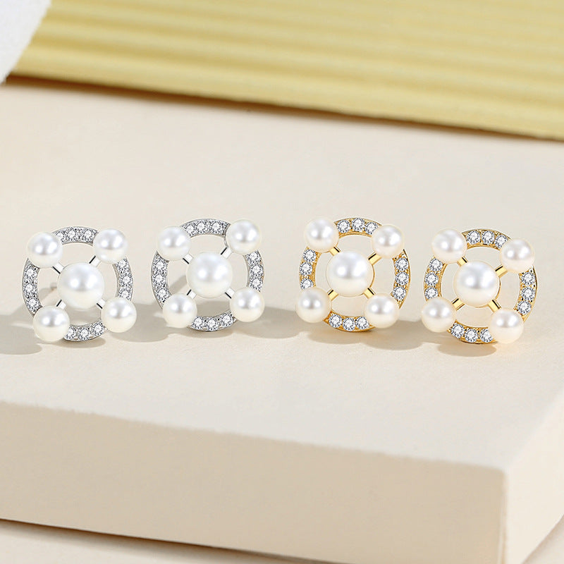 Pearl Stud Earrings